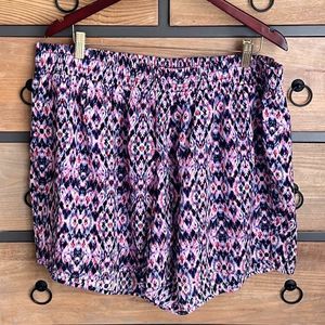 A.N.A. Shorts Smocked Waistband Comfortable Lightweight Size 1X